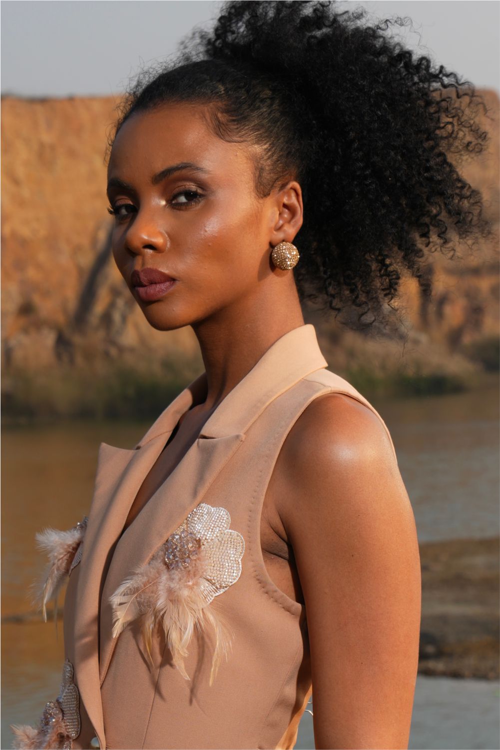 Golden disco balls shiny