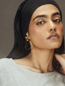 Black Sweetheart Earrings Big