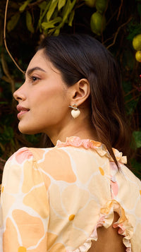 Heart with a dart earrings