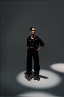 Flower Flies Black Coord Set for Women