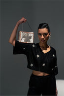 Flower Flies Black Coord Set for Women