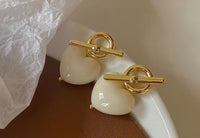 Heart with a dart earrings