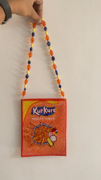 Kurkure Bags – Stylish Beaded Handbag for Women
