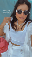 Double Pearl Choker Necklace – Elegant Pearl Choker