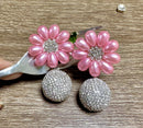 Floral Shape Stud Earrings – Blooming Disco Chic Accessory