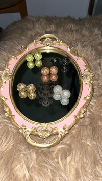 Pink Disco Ball Earrings