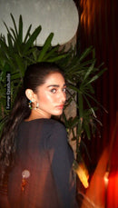 Multicoloured Stone Hoop Earrings