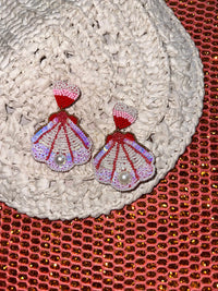 Shell for Her – Shell Dangle Beaded Earrings