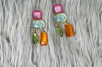 Rainbow Stones Earrings