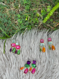 Rainbow Stones Earrings